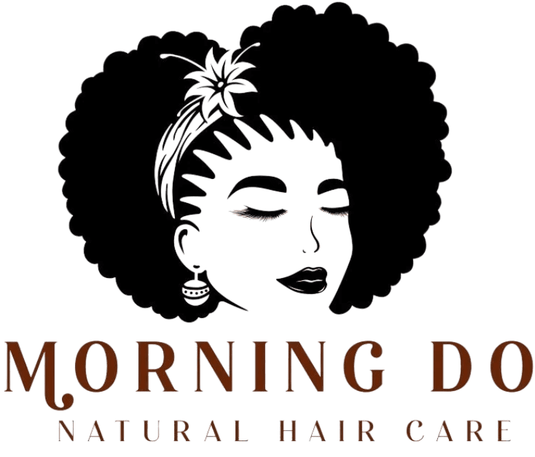 Morning Do Natural Hair Care logo design.